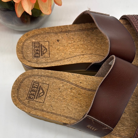 Reef Brown Braided Strap Sandals - Picture 3 of 10